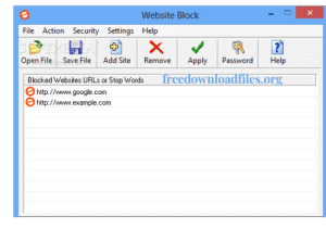 Website Block Serial Key